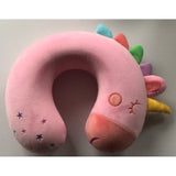 Neck Pillow for Travel, Memory Foam Kids Travel Pillow, Removable Travel Neck Pillow with Zips, Cute Cartoon Plane Pillow, Comfortable Adult Kids Travel Pillow for Airplane Camping Car Sleeping