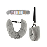 Stuffable Neck Pillow for Travel，Neck Pillow Stuffable with Clothes, Travel neck pillows With Adjustable Straps, Soft Neck Pillow Fillable Go Travel for Essentials Extra Luggage
