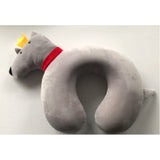Neck Pillow for Travel, Memory Foam Kids Travel Pillow, Removable Travel Neck Pillow with Zips, Cute Cartoon Plane Pillow, Comfortable Adult Kids Travel Pillow for Airplane Camping Car Sleeping