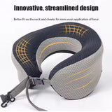 Memory Foam Breathable Comfortable Custom Logo U-shape Portable Travel Pillow