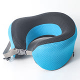 Memory Foam Breathable Comfortable Custom Logo U-shape Portable Travel Pillow
