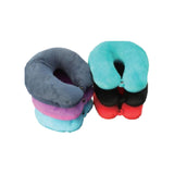 Adult Neck Pillow for Travel, 100% Microbead filling, Comfortable Head Rest Support for Cars Trains Flights Office Home, Supportive Cushion for Sleep